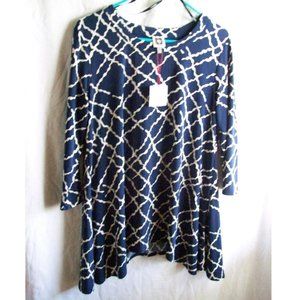 NWT Anne Klein 3/4 Sleeve Plus Size 1X Blouse